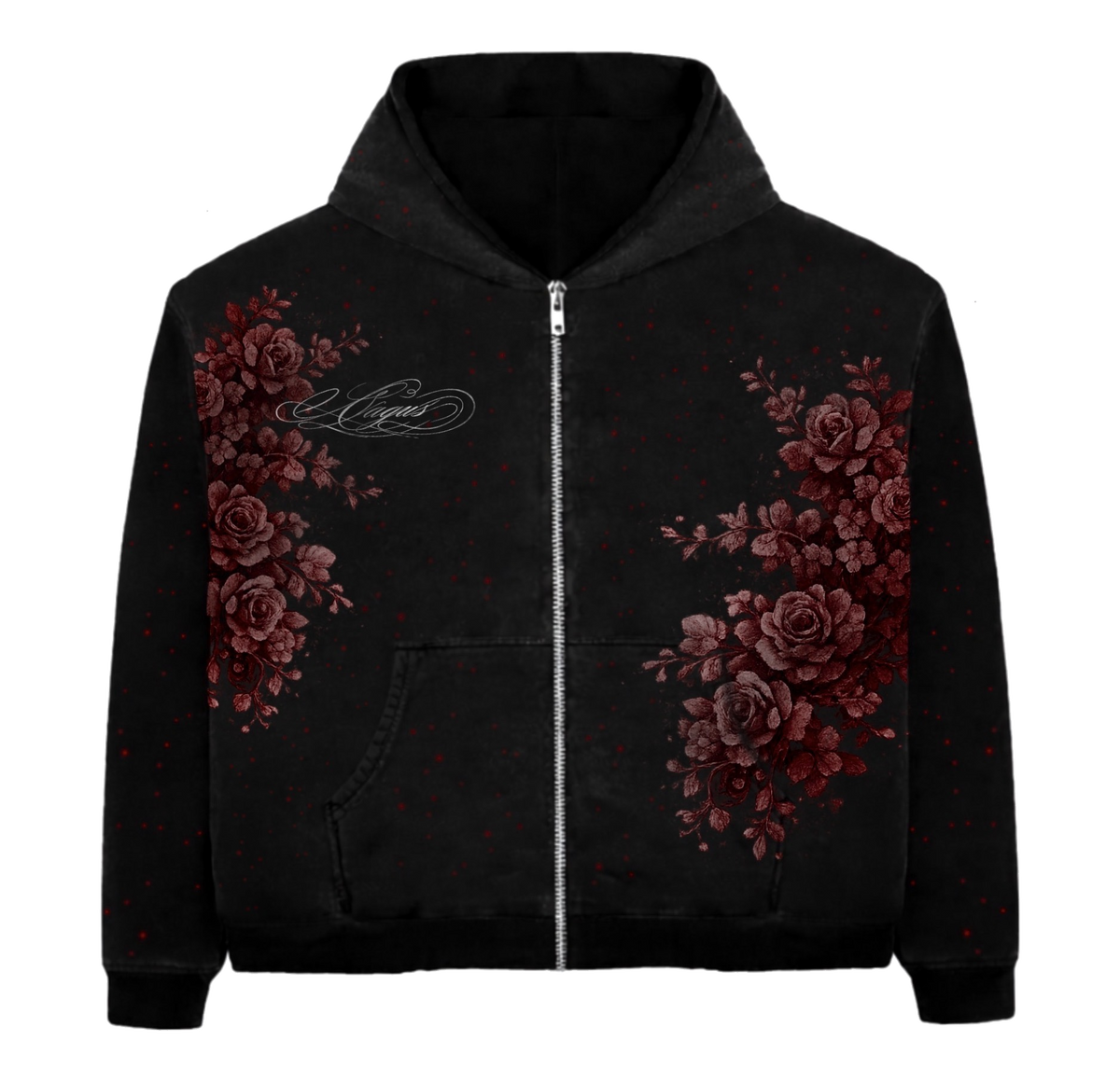 Crimson Rose Zip Up