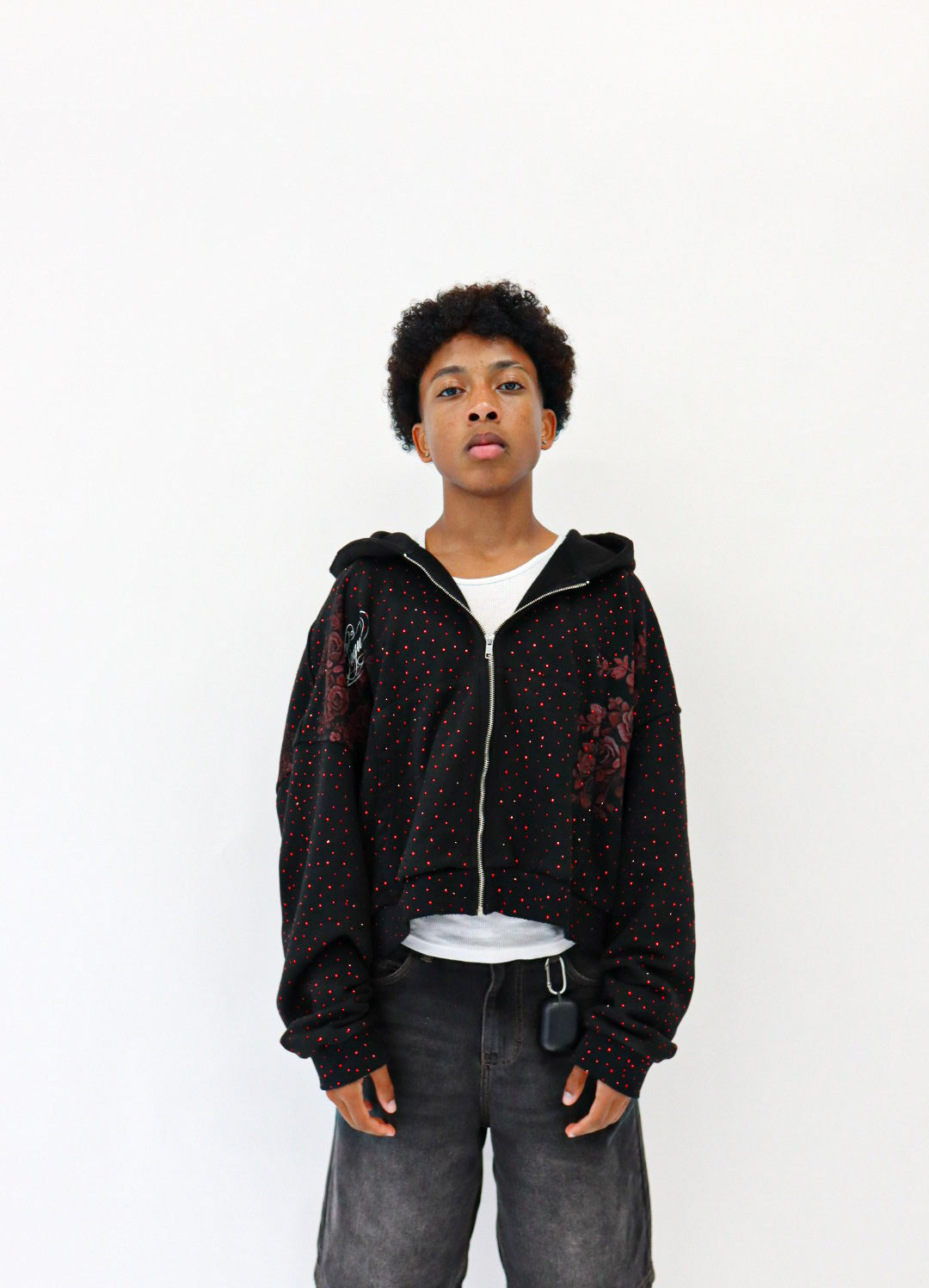 Crimson Rose Zip Up