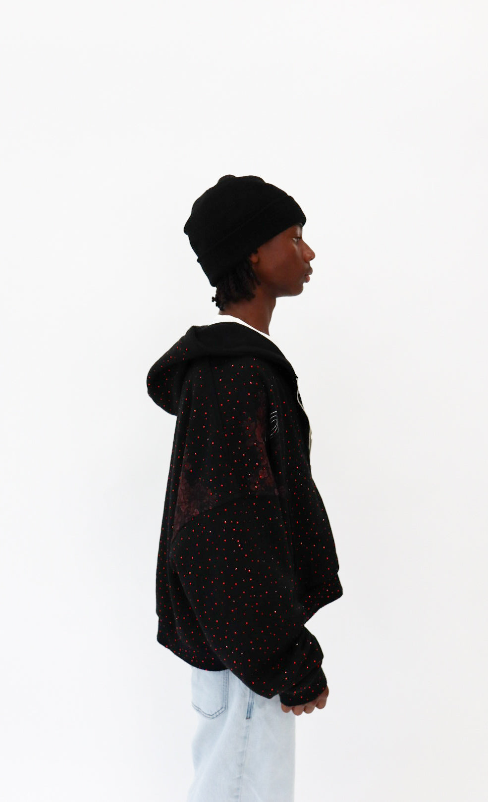 Crimson Rose Zip Up